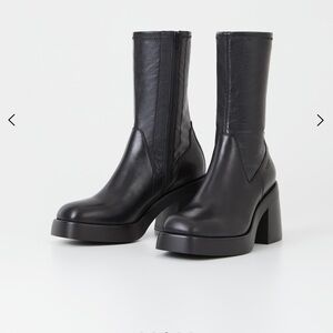 Vagabond Black Heeled Boots